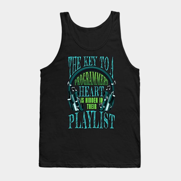 Programmer Heart Music Tank Top by jeric020290